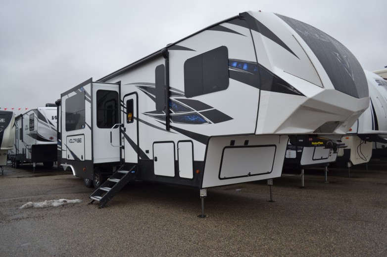 2019 Voltage 3615 Toy Hauler Fifth Wheel By Dutchmen On Sale