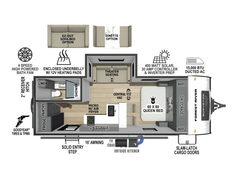 2027 Surveyor Legend 202RBLE Travel Trailer