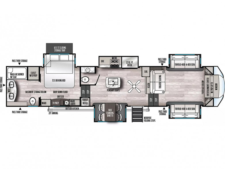2024 Sierra Luxury 391FLRB Fifth Wheel by Forest River On Sale (RVN21415)