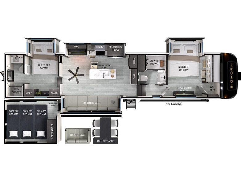 2027 Bighorn 40DB Fifth Wheel