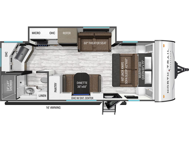 2027 North Trail 210MB Travel Trailer