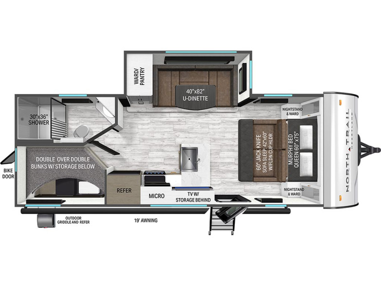 2027 North Trail 220MB Travel Trailer