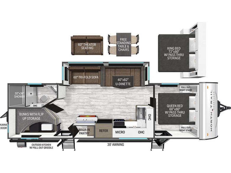 2027 North Trail 260DB Travel Trailer