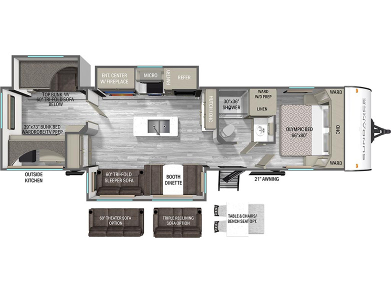 2027 Sundance Ultra-Lite 31BROK Travel Trailer
