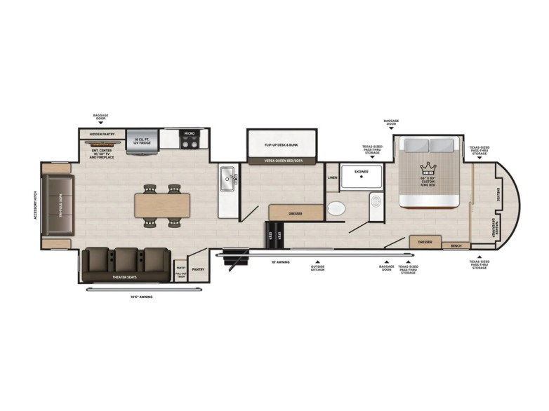 2027 Hemisphere 373MBRL Fifth Wheel