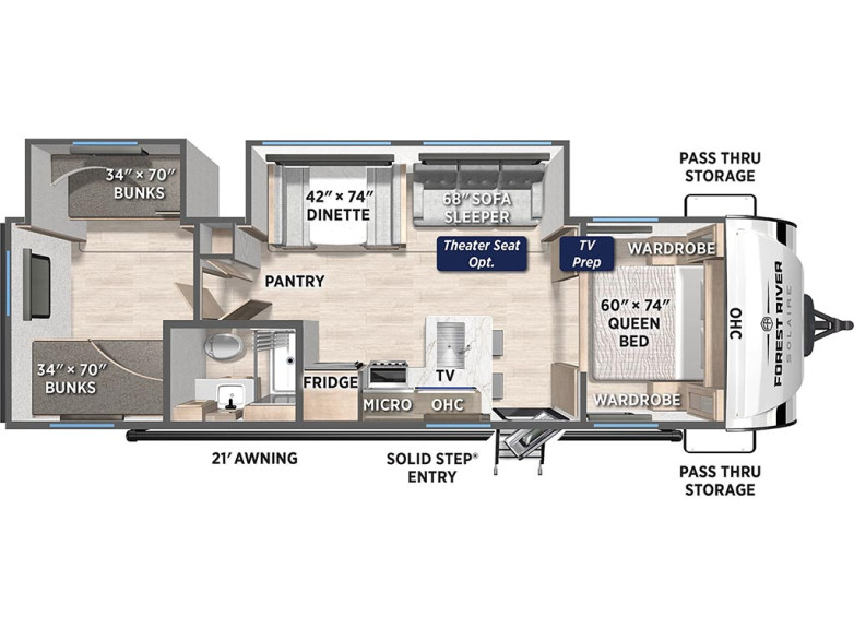 2027 Solaire Lite 302BHS Travel Trailer