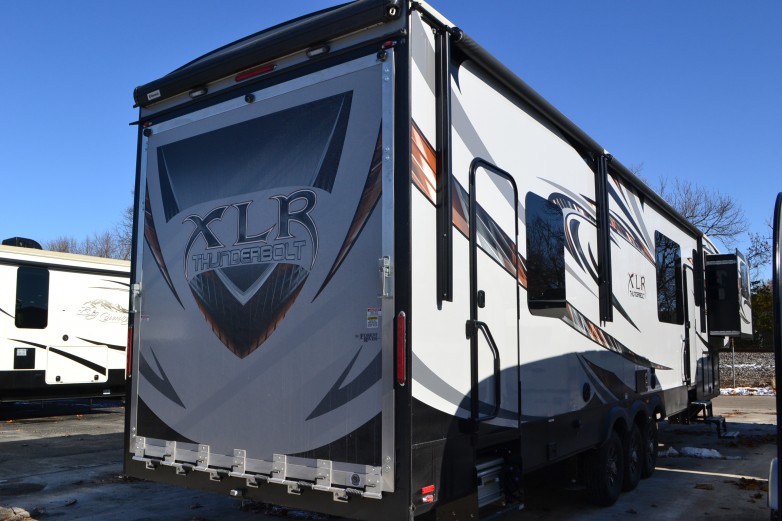 2015 XLR Thunderbolt 385AMP Toy Hauler (Fifth Wheel) by Forest River On Sale (RVN3494)